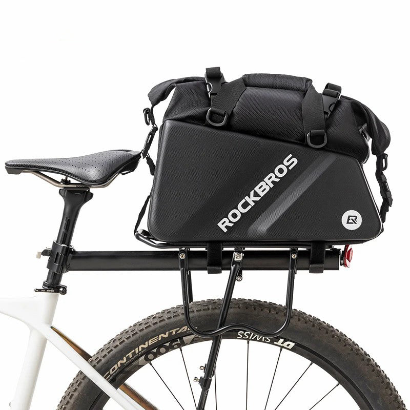 ROCKBROS A28 EVA+PU Hard Shell Bicycle Rear Rack Storage Bag Reflective Bike Tail Pack ROCKBROS A28 EVA+PU Hard Shell Bicycle Rear Rack Storage Bag Reflective Bike Tail Pack